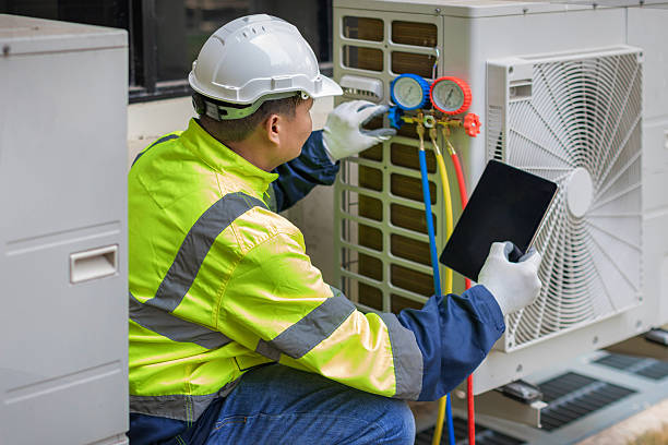 Professional Air Duct Cleaning technician working in LaFayette, GA